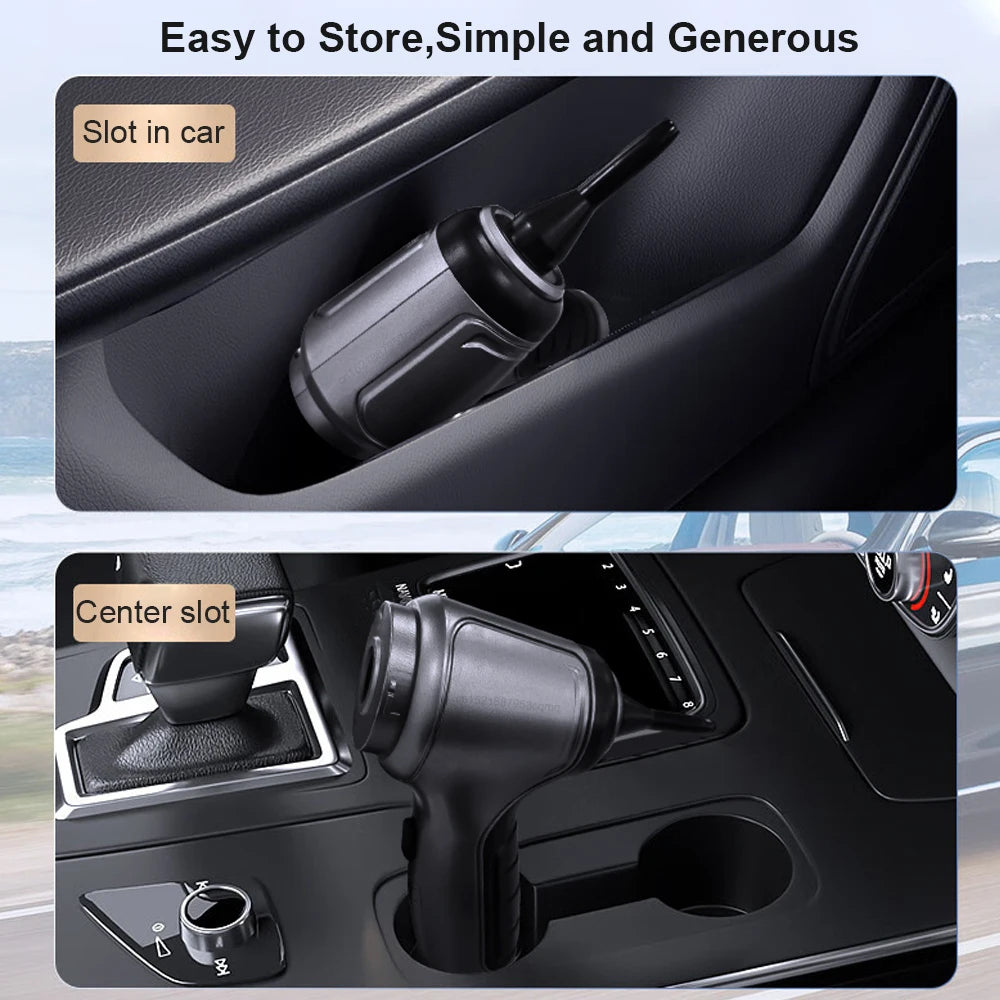 Wireless Car Vacuum Cleaner – 95000Pa Strong Suction, Rechargeable Handheld Mini Cleaner for Car & Home